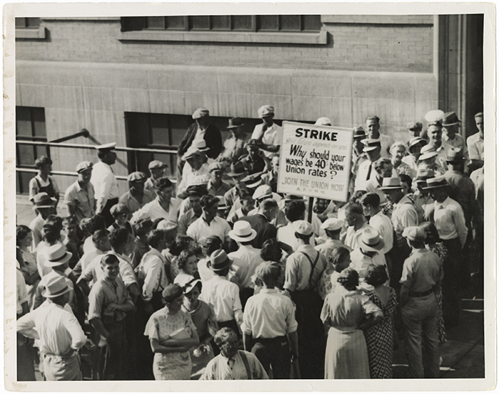 Picketing and striking workers
